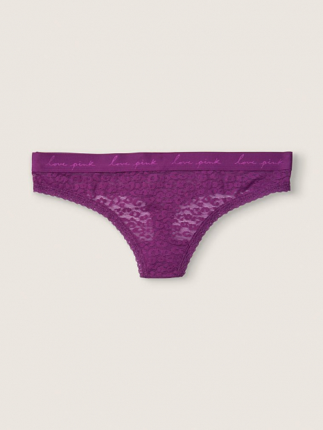 Женские кружевные трусики Victoria's Secret PINK 1159757316 (Фиолетовый, M)