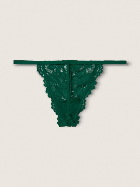 Женские кружевные трусики Victoria's Secret 1159757953 (Зеленый, L)