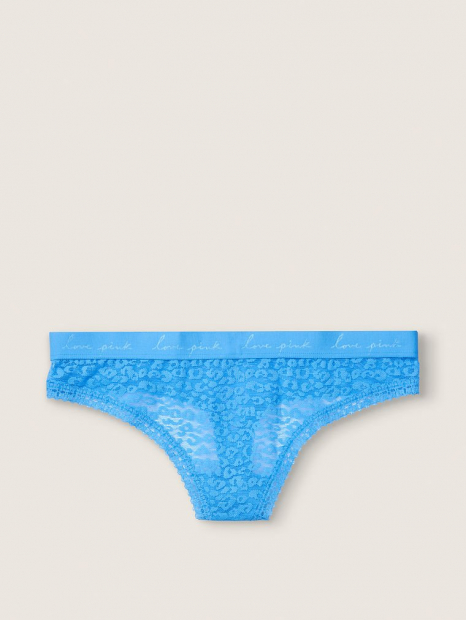 Женские кружевные трусики Victoria's Secret PINK 1159757978 (Голубой, M)