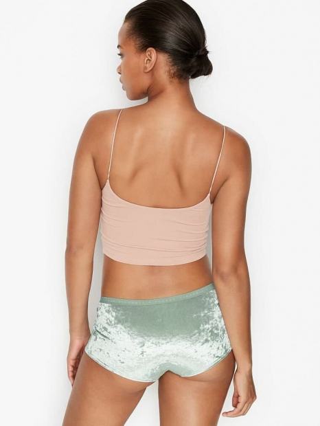 Велюровые трусики шортики Victoria's Secret 1159759389 (Салатовый, S)