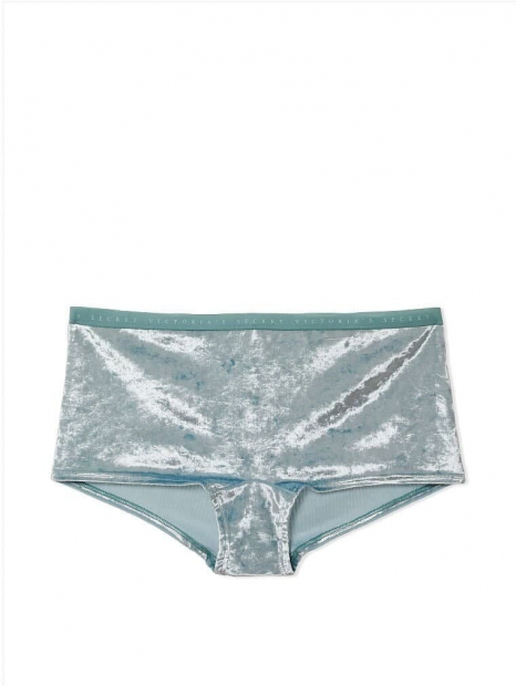 Велюровые трусики шортики Victoria's Secret 1159759389 (Салатовый, S)
