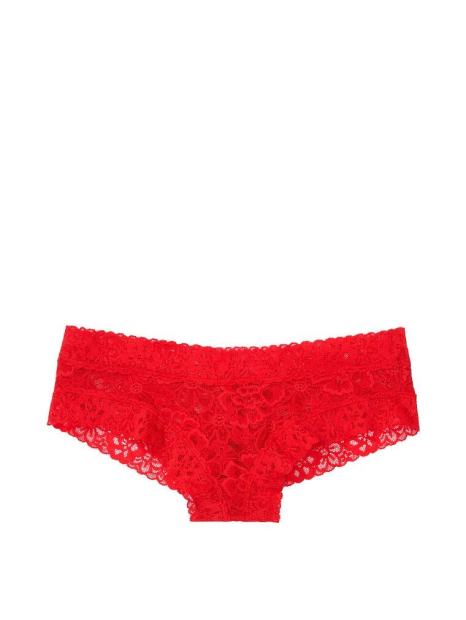 Кружевные трусики чики Victoria's Secret 1159763216 (Красный, XXL)