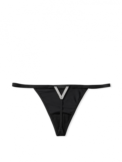 Трусики стринги Victoria's Secret 1159759400 (Черный, L)