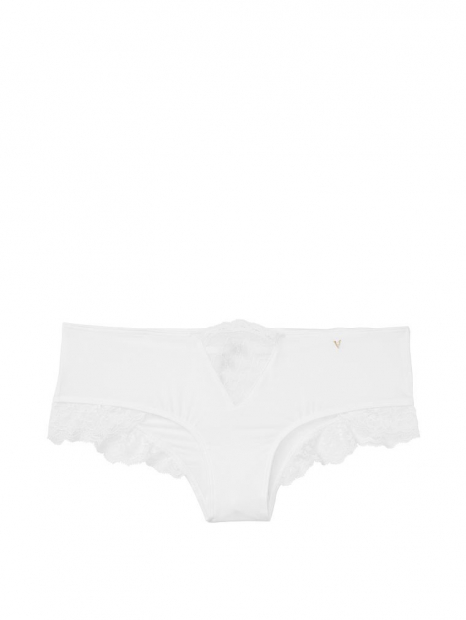 Трусики чики Victoria's Secret с кружевом 1159759694 (Белый, XS)