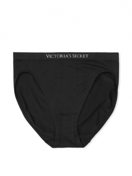 Бесшовные трусики брифы Victoria's Secret 1159759803 (Черный, XL)