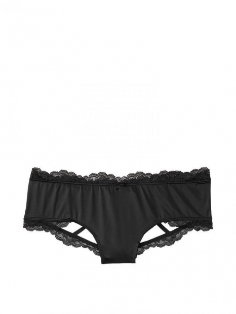 Трусики открытые Victoria's Secret 1159760810 (Черный, M)
