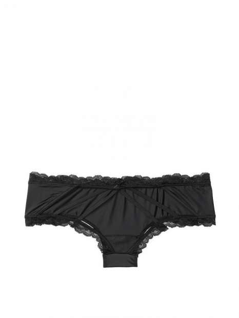 Трусики открытые Victoria's Secret 1159760810 (Черный, M)