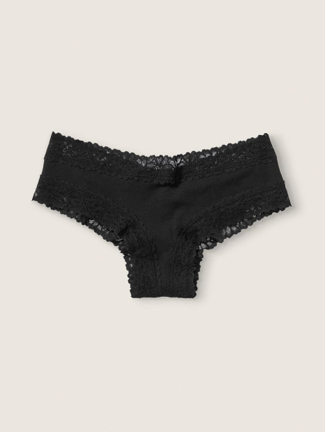 Эффектные трусики чики Victoria's Secret Pink 1159760821 (Черный, S)