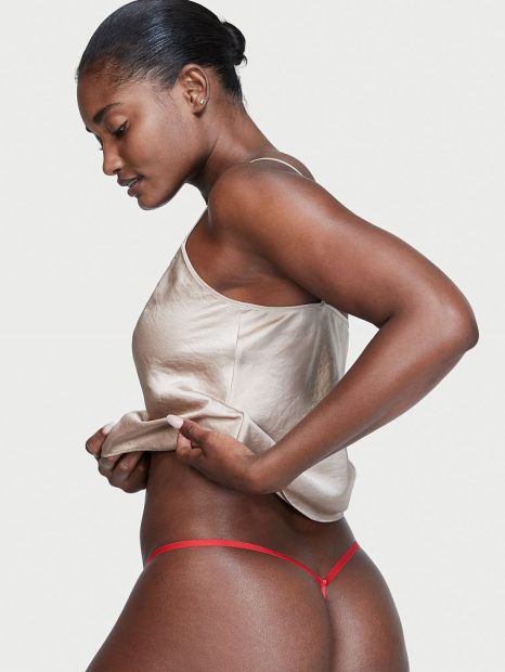 Эффектные трусики Victoria's Secret 1159761318 (Красный, XL)