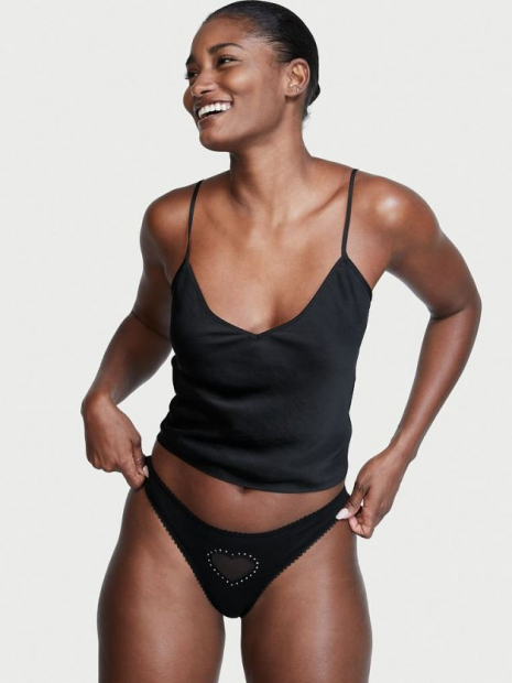 Трусики тонг Victoria's Secret 1159761168 (Черный, L)