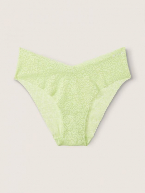 Кружевные трусики Victoria's Secret Pink бесшовные 1159761435 (Салатовый, XXL)