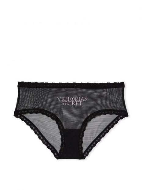 Трусики хипхаггеры Victoria's Secret 1159761237 (Черный, S)