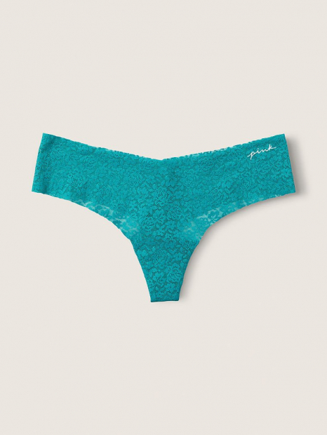 Кружевные трусики Victoria's Secret Pink 1159761464 (Голубой, XS)