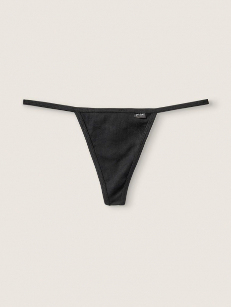 Женские трусики Victoria's Secret  стринги 1159762253 (Черный, L)