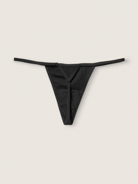 Женские трусики Victoria's Secret  стринги 1159762253 (Черный, L)