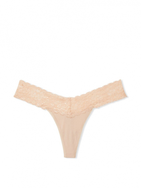 Трусики тонги Victoria's Secret 1159762824 (Бежевый, XS)