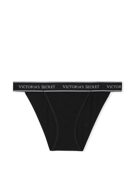 Черные трусики Victoria's Secret танга 1159768680 (Черный, XS)