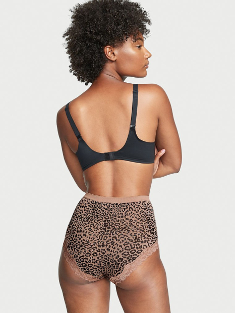 Высокие трусики Victoria's Secret слипы с кружевом 1159768575 (Леопардовый, M)