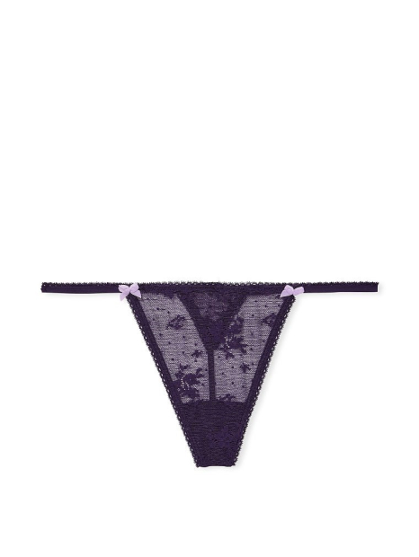 Кружевные трусики стринги Victoria's Secret 1159768666 (Фиолетовый, XS)