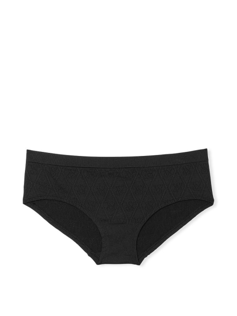 Женские текстурированные трусики Victoria's Secret хипхагеры 1159768622 (Черный, L)