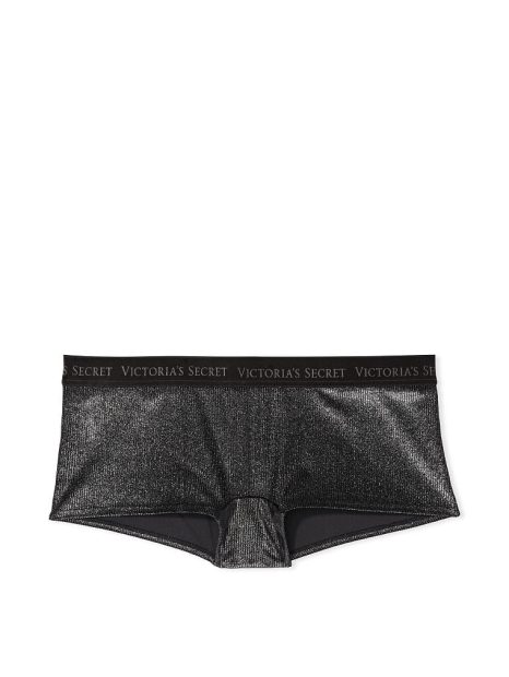 Трусики шортики Victoria's Secret с шиммером 1159768630 (Серебристый, S)