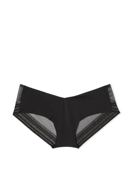 Бесшовные трусики хипхагер Victoria's Secret с шиммером 1159768684 (Черный, S)