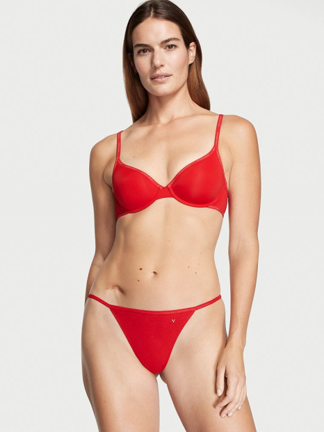Трусики стринги Victoria's Secret 1159768690 (Красный, XS)