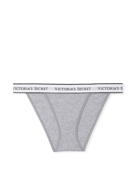 Хлопковые трусики Victoria's Secret танга 1159768754 (Серый, S)