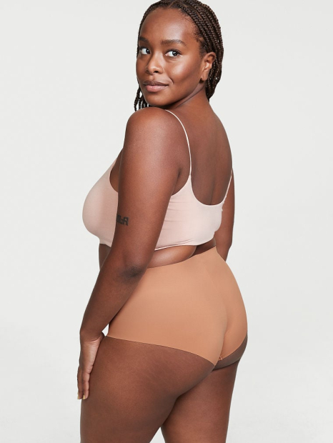 Женские бесшовные трусики Victoria's Secret брифы 1159769783 (Бежевый, XL)