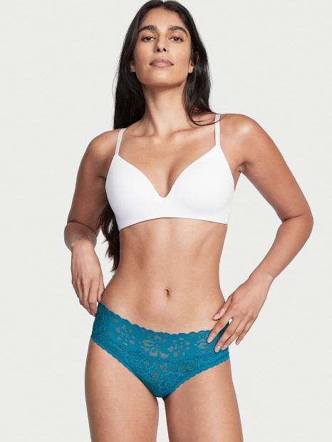 Женские кружевные трусики Victoria's Secret хипхагеры 1159768797 (Бирюзовый, S)