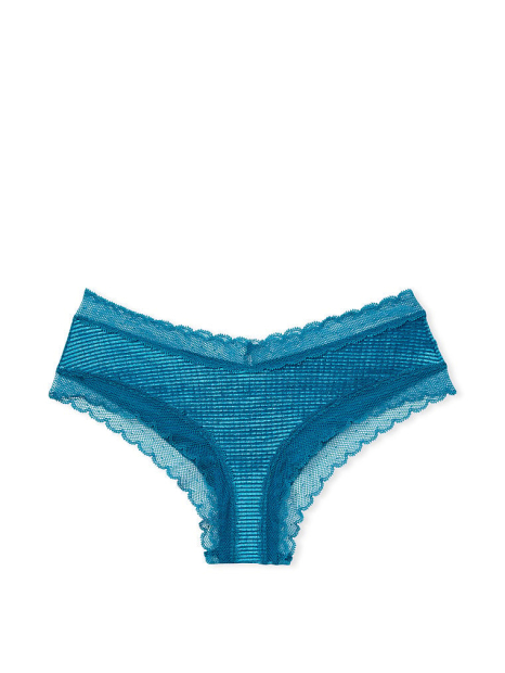 Женские трусики с кружевом Victoria's Secret чики 1159768976 (Бирюзовый, XS)