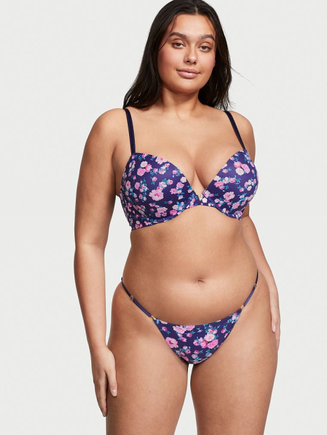 Трусики бикини Victoria's Secret с принтом 1159770643 (Синий, XS)