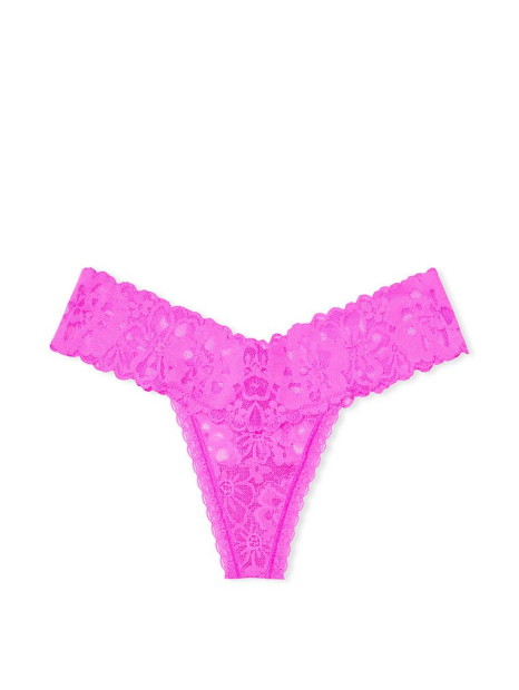 Кружевные трусики тонг Victoria's Secret 1159769868 (Розовый, M)