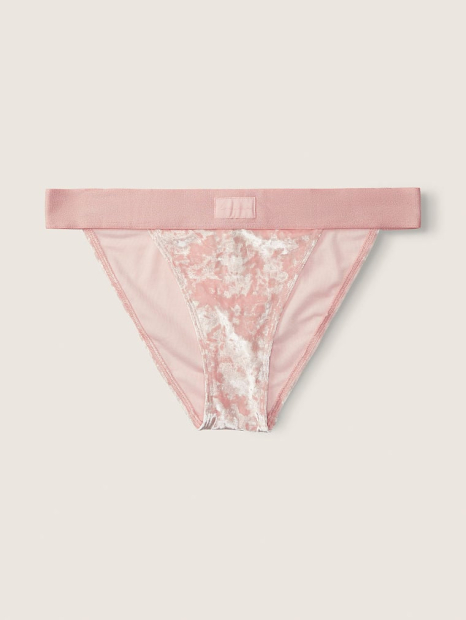 Бархатные трусики Victoria's Secret Pink 1159769705 (Розовый, L)