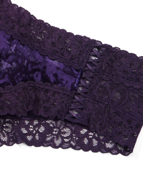 Женские кружевные трусики Victoria's Secret чики с бархатом 1159769845 (Фиолетовый, S)