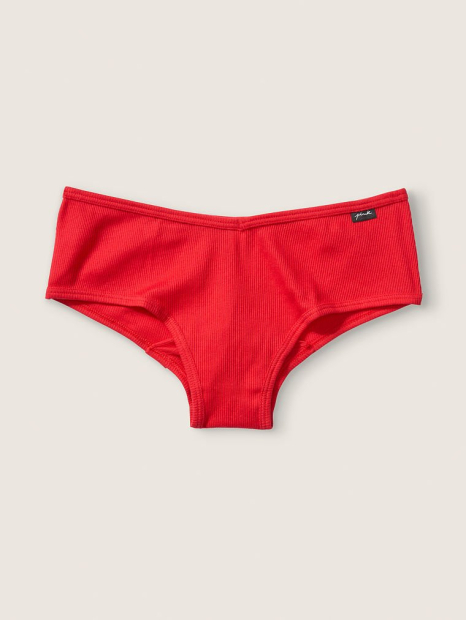 Женские трусики чикстеры Victoria's Secret Pink в рубчик 1159770068 (Красный, XXL)