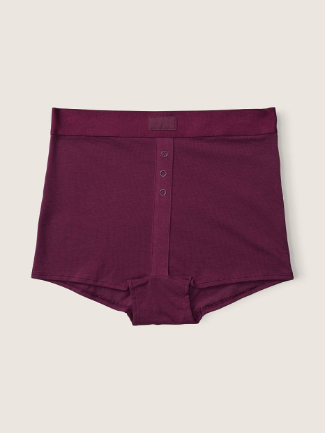 Женские трусики шортики Victoria's Secret с высокой талией 1159770075 (Фиолетовый, M)