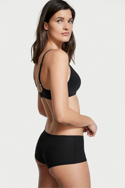 Женские трусики шортики Victoria's Secret 1159773908 (Черный, S)