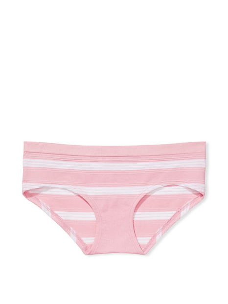 Женские трусики хипхаггеры Victoria's Secret в полоску 1159772327 (Розовый, XL)