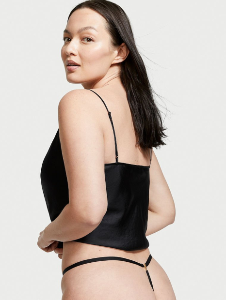 Женские трусики стринги Victoria's Secret 1159772281 (Черный, L)