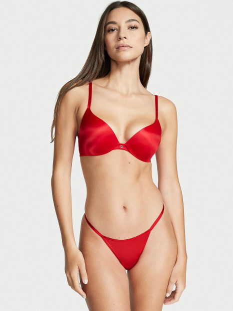 Трусики стринги Victoria's Secret с логотипом 1159773411 (Красный, S)
