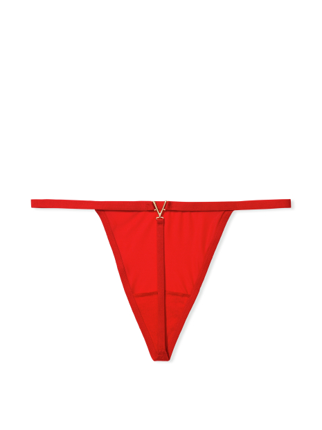 Трусики стринги Victoria's Secret с логотипом 1159773411 (Красный, S)