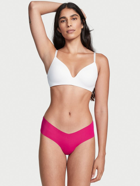 Бесшовные трусики чики Victoria's Secret с сеточкой 1159773609 (Розовый, M)