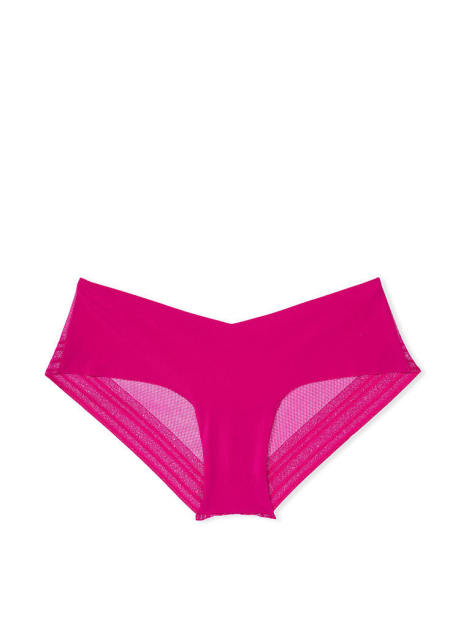 Бесшовные трусики чики Victoria's Secret с сеточкой 1159773609 (Розовый, M)