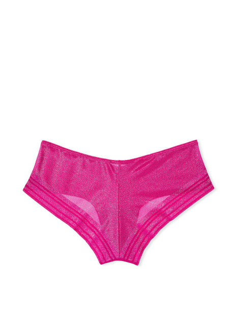 Бесшовные трусики чики Victoria's Secret с сеточкой 1159773609 (Розовый, M)