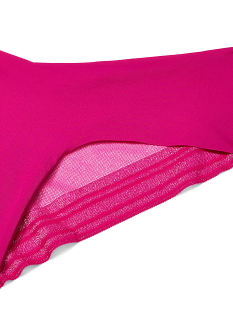 Бесшовные трусики чики Victoria's Secret с сеточкой 1159773609 (Розовый, M)