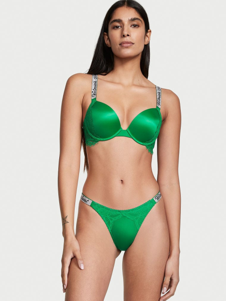 Стильні трусики зі стразами Victoria's Secret тонг оригінал