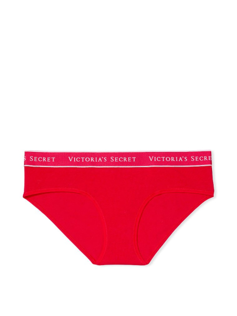 Женские хлопковые трусики Victoria's Secret хипхагеры 1159774022 (Красный, M)