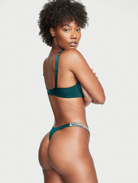 Эффектные трусики со стразами Victoria's Secret 1159774594 (Зеленый, XS)