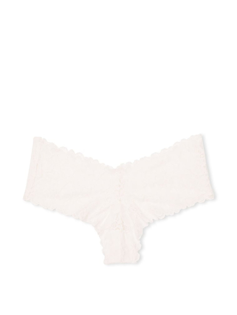 Трусики тонг с цветочным кружевом Victoria's Secret 1159775873 (Белый, S)